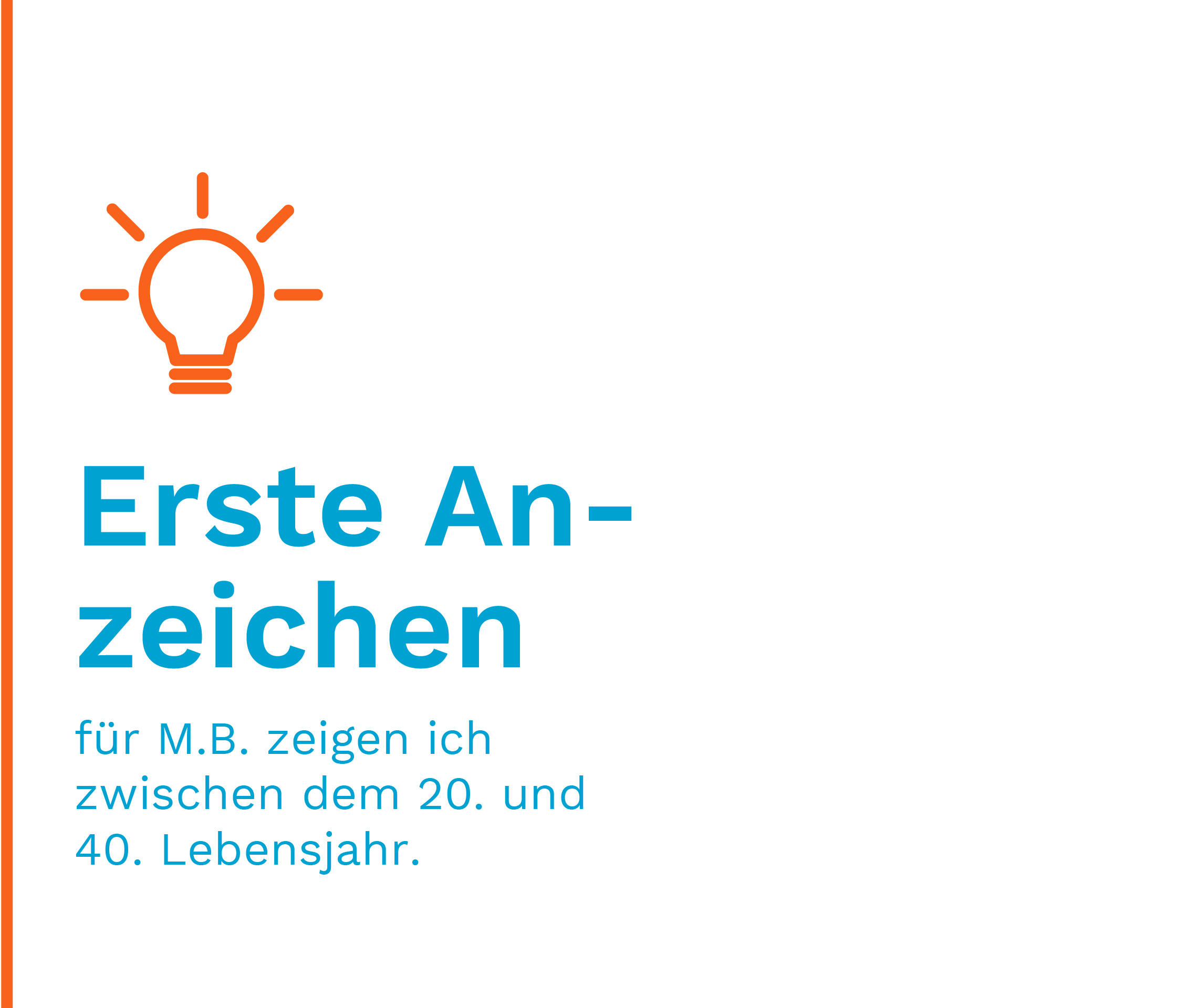Grafik Erste Anzeichen