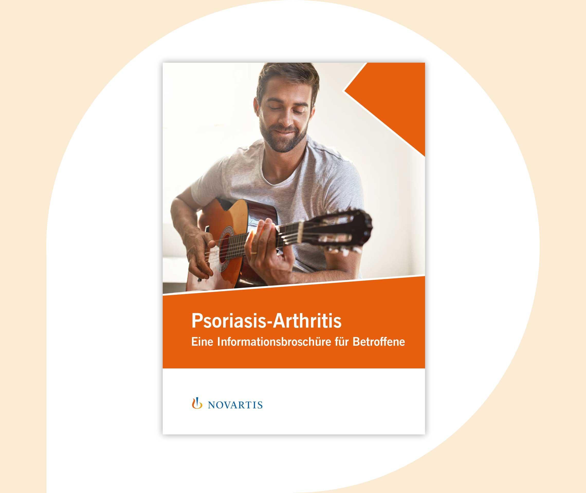 Ratgeber Rheuma: Teaser zum Download Broschüre "Psoriasis-Arthritis"