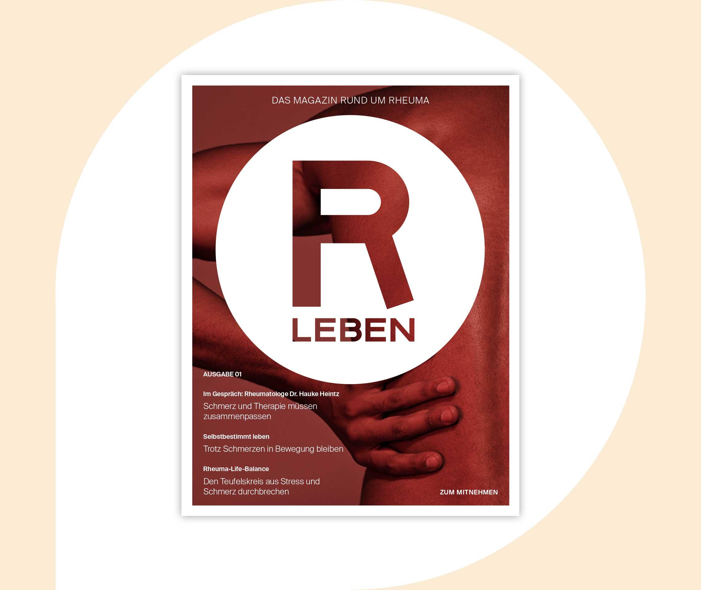 Ratgeber Rheuma: Teaser zum Download der ersten Ausgabe des Patientenmagazins RLeben