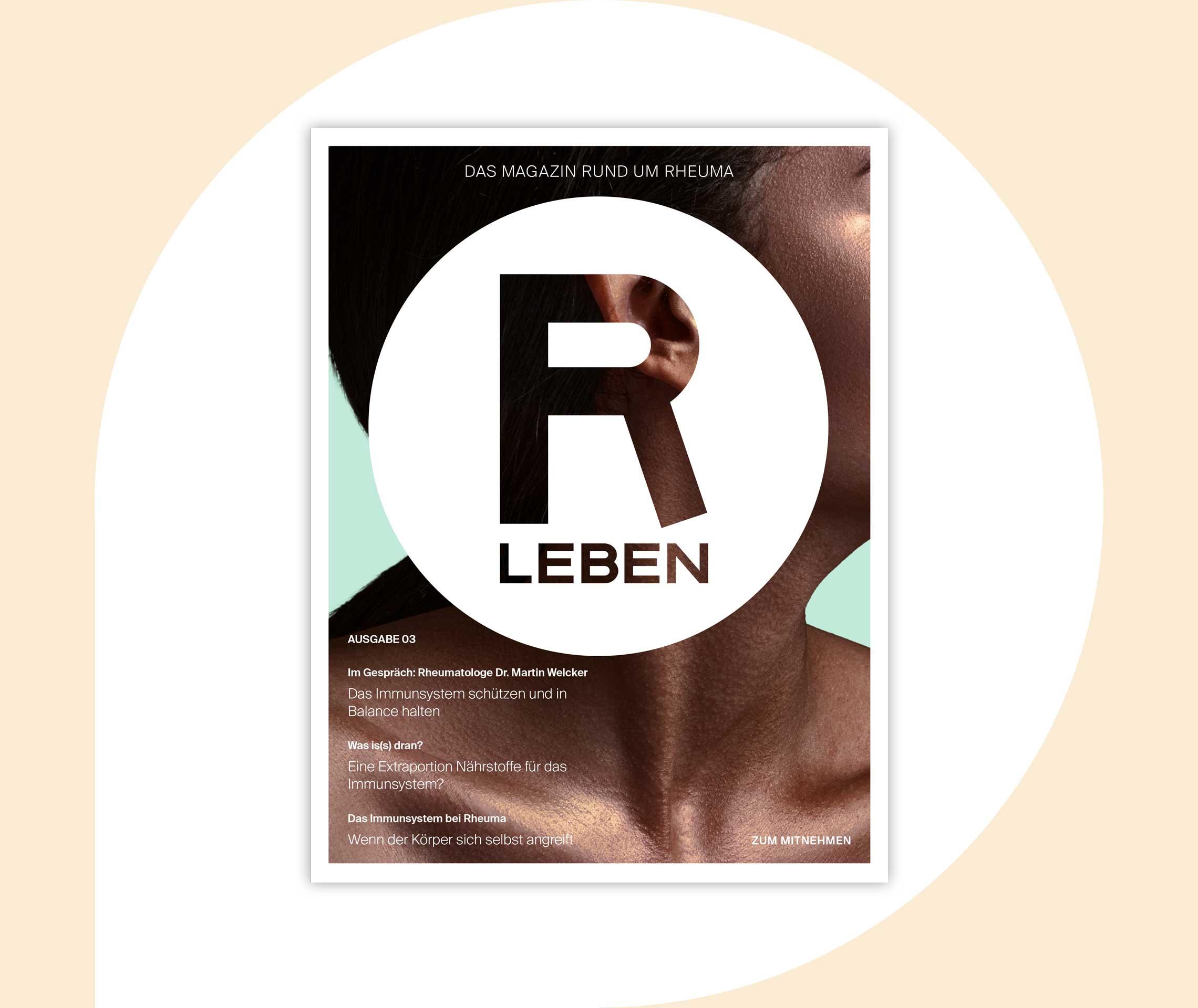 Ratgeber Rheuma: Teaser zum Download der dritten Ausgabe des Patientenmagazins RLeben