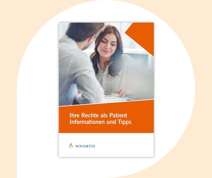 Bild der Broschüre „Ihr Recht als Patient“.