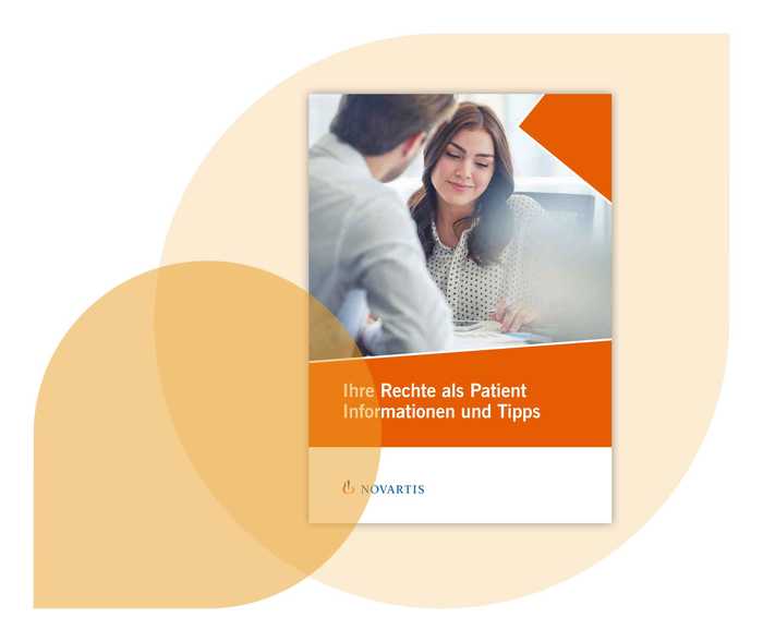 Ratgeber Rheuma: Teaser zum Download der Broschüre "Ihr Recht als Patient"