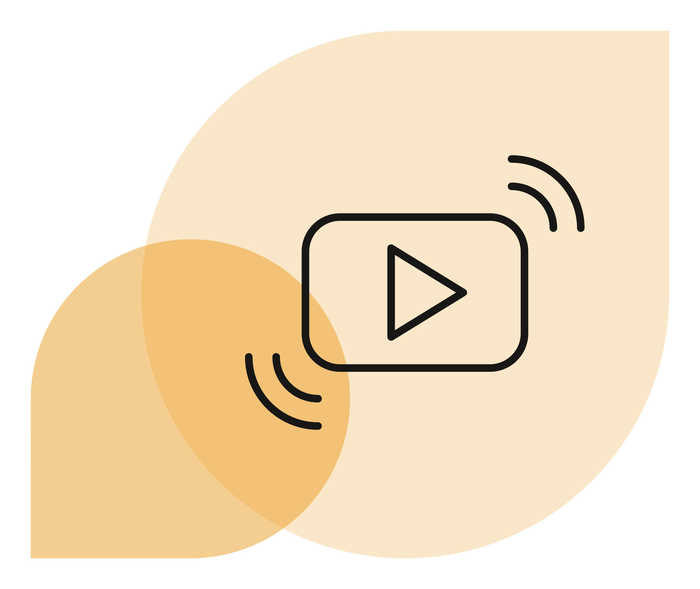 Ratgeber Rheuma: Videos Play-Button-Symbol.