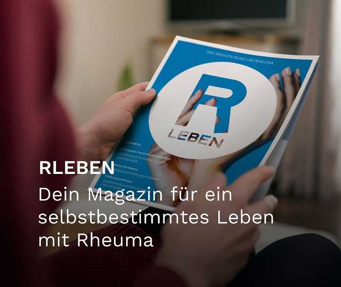 Ratgeber Rheuma: Teaser zum Downloadbereich des Patientenmagazins RLeben