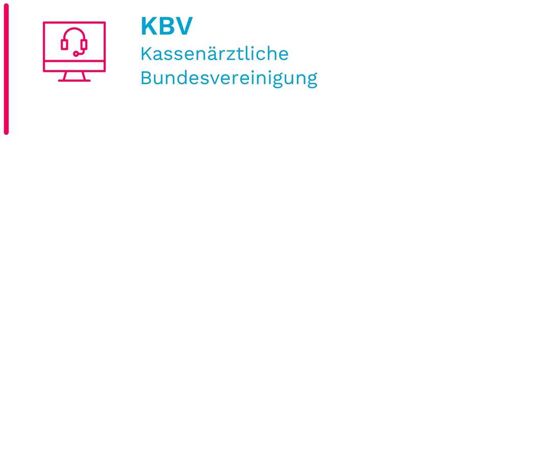 Du kriegst mich nicht krumm: Piktogramm zeigt, dass die Kassenärztliche Vereinigung zuständig ist