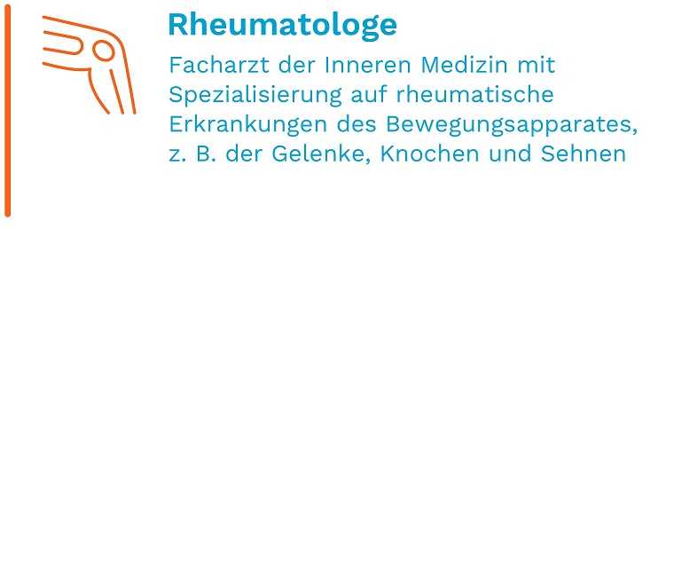 Du kriegst mich nicht krumm: Piktogramm zeigt, dass der Rheumatologe zuständig ist