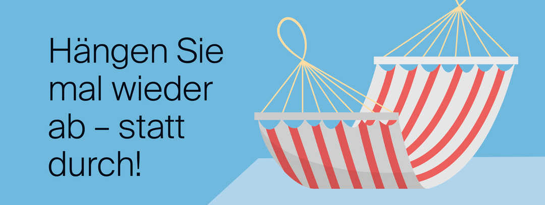 Ratgeber Rheuma: Teaser für die Happy Card „Hängematte“