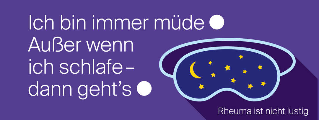Ratgeber Rheuma: Teaser für die Happy Card „Müdigkeit“