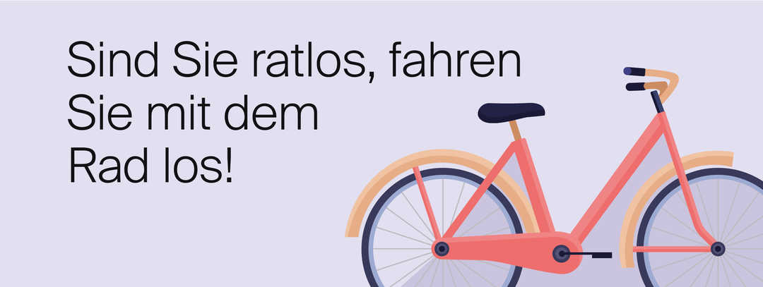 Ratgeber Rheuma: Teaser für die Happy Card „Radfahren“