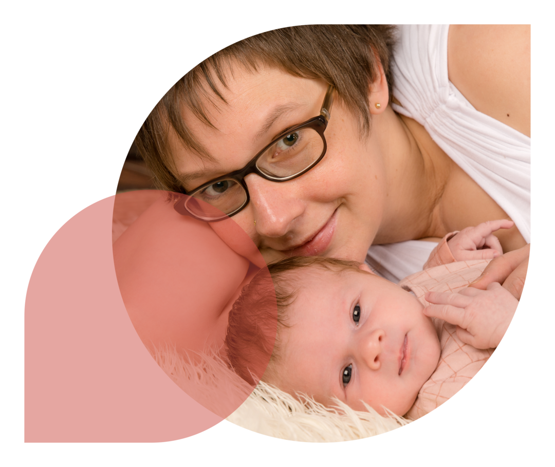 Ein Portrait von Frau Tödtmann und ihrem Kind