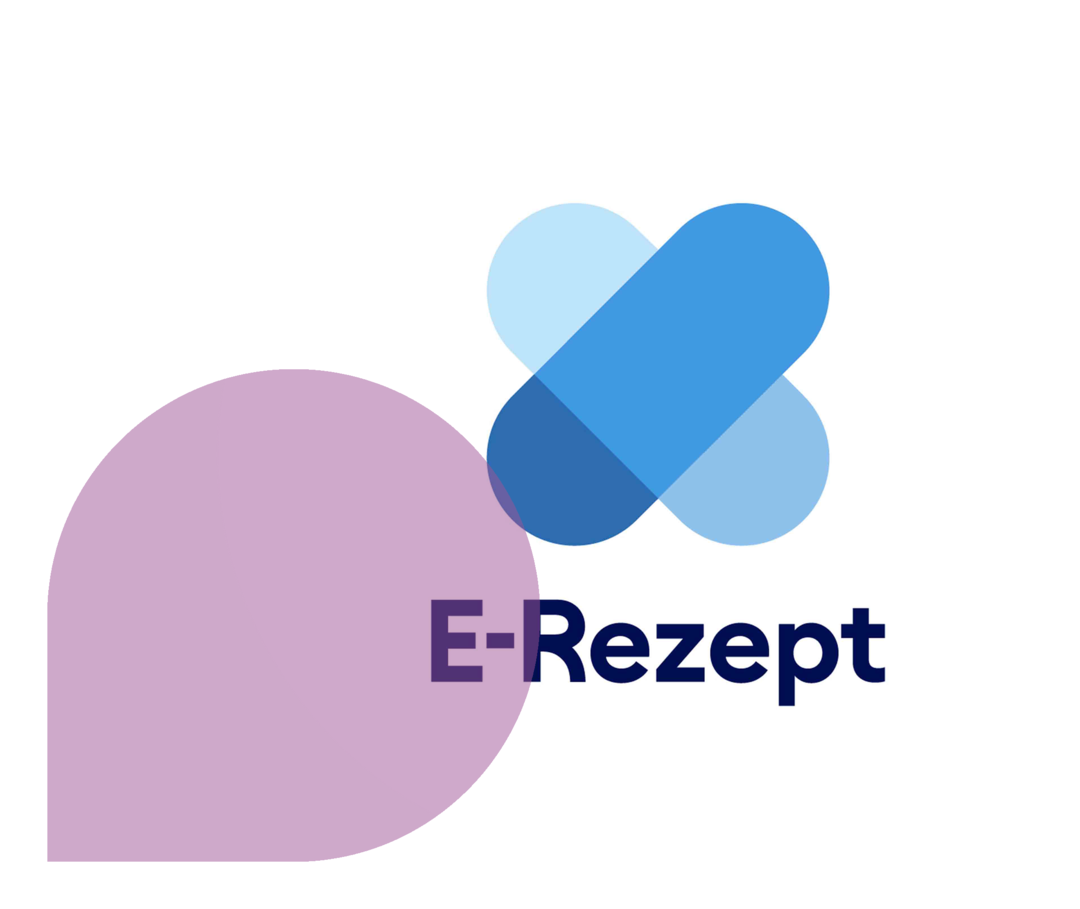 Ratgeber Rheuma: Logo der App „Das E-Rezept“ Logo der App „Das E-Rezept“