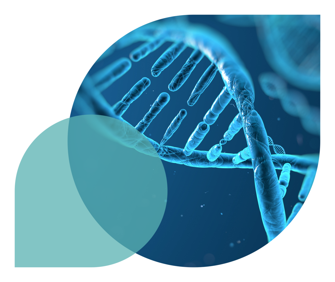 Symbolische Darstellung eines DNA-Strangs.