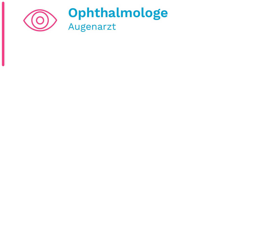 Du kriegst mich nicht krumm: Piktogramm zeigt, dass der Augenarzt zuständig ist